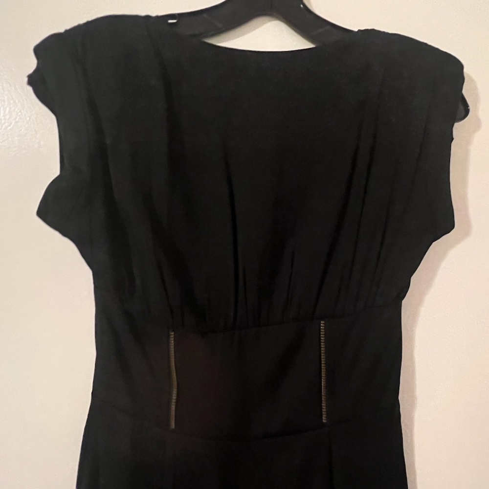 TOPSHOP SHORT SLEEVE ROMPER, SIZE US 2 (UK 6), BLACK - Picture 9 of 11